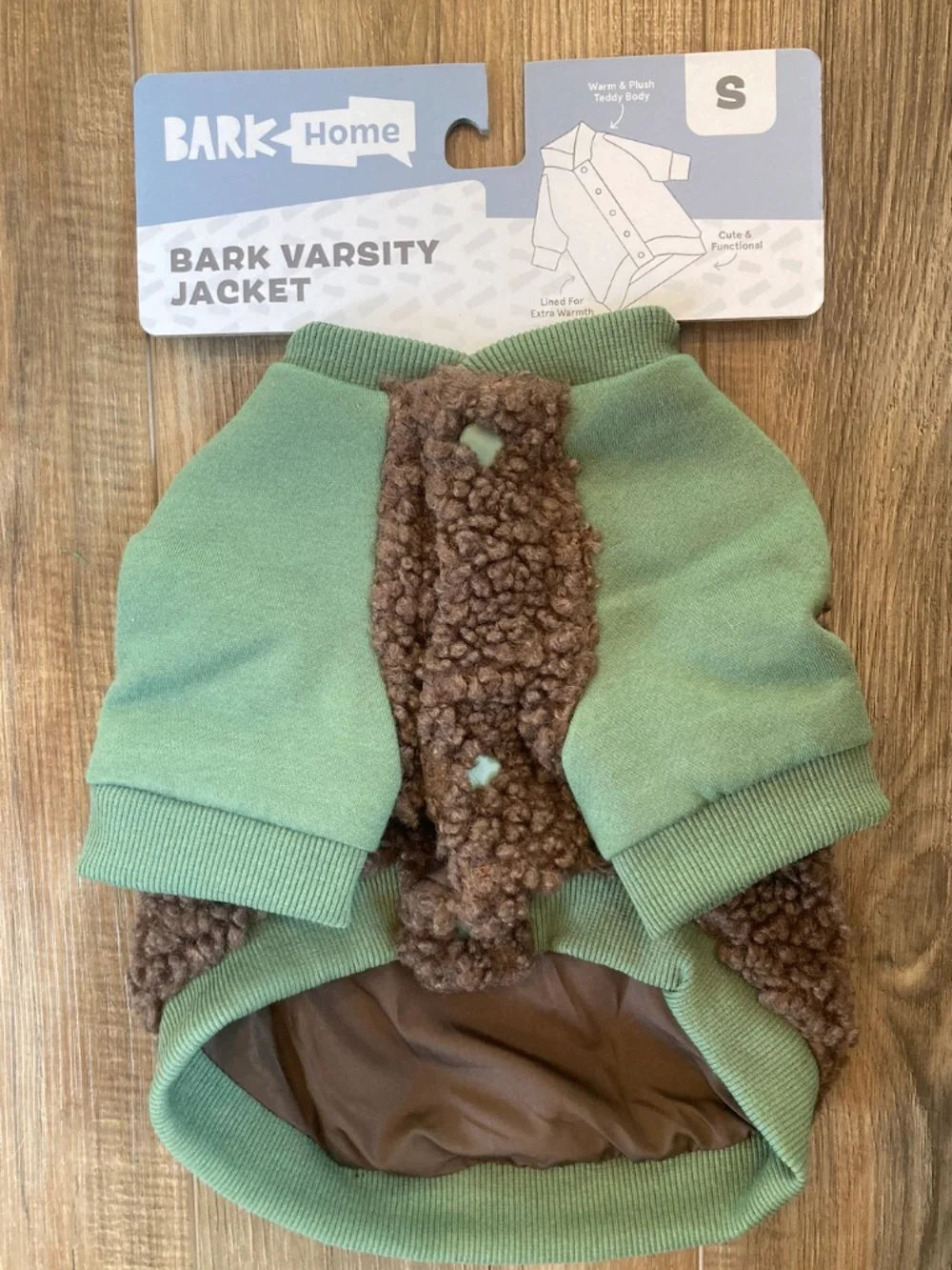 Teddy Bear Varsity Dog Jacket, Small (11-20 lb)